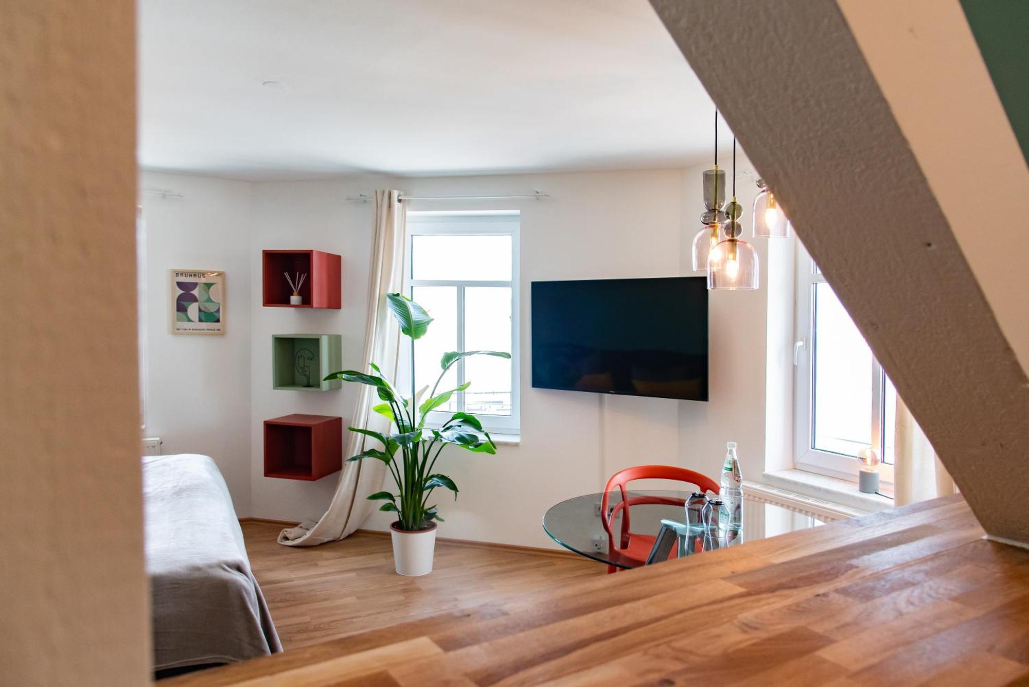 Bauhaus Apartment - Netflix, Nespresso, Zentral, Messe Chemnitz Luaran gambar