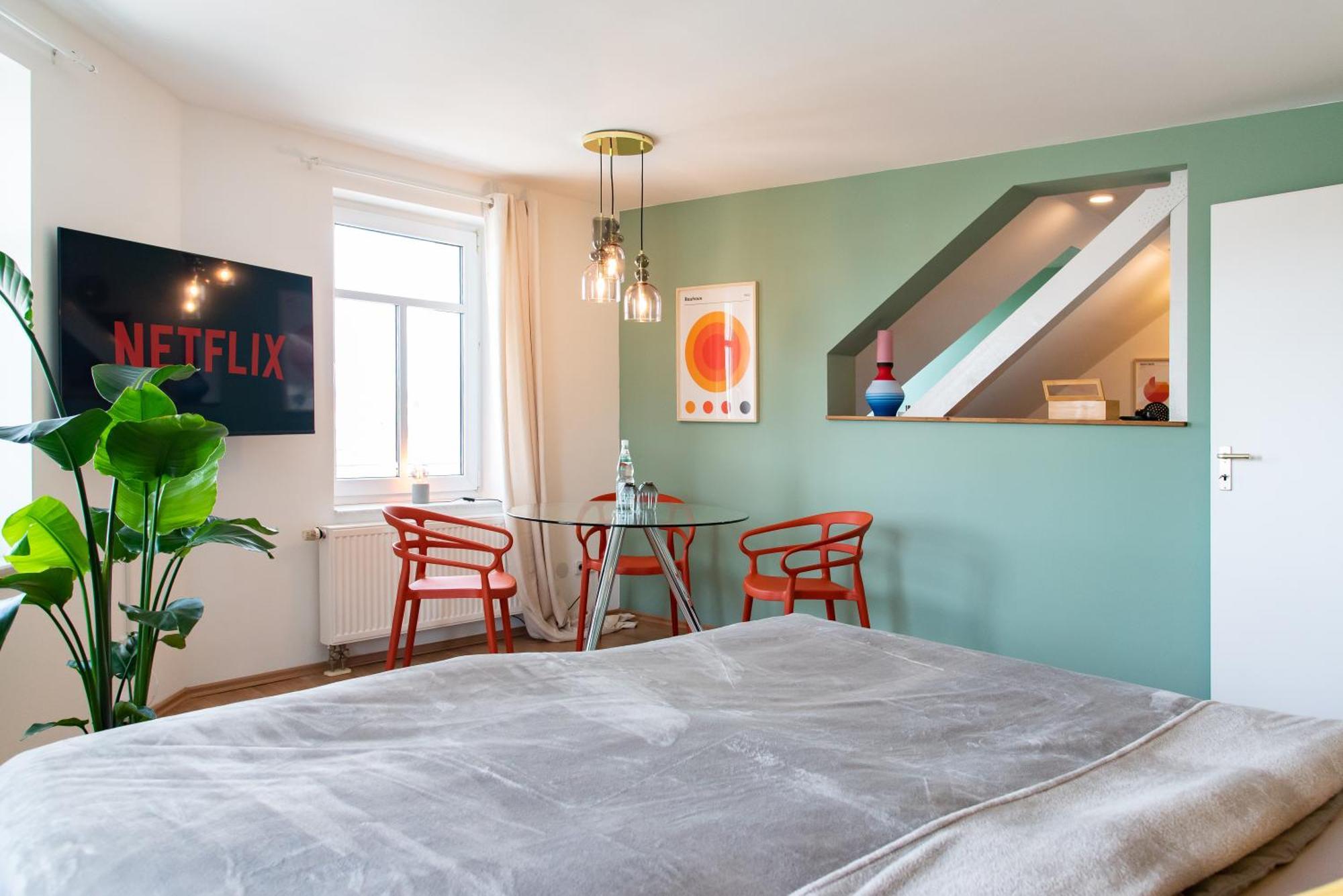 Bauhaus Apartment - Netflix, Nespresso, Zentral, Messe Chemnitz Luaran gambar