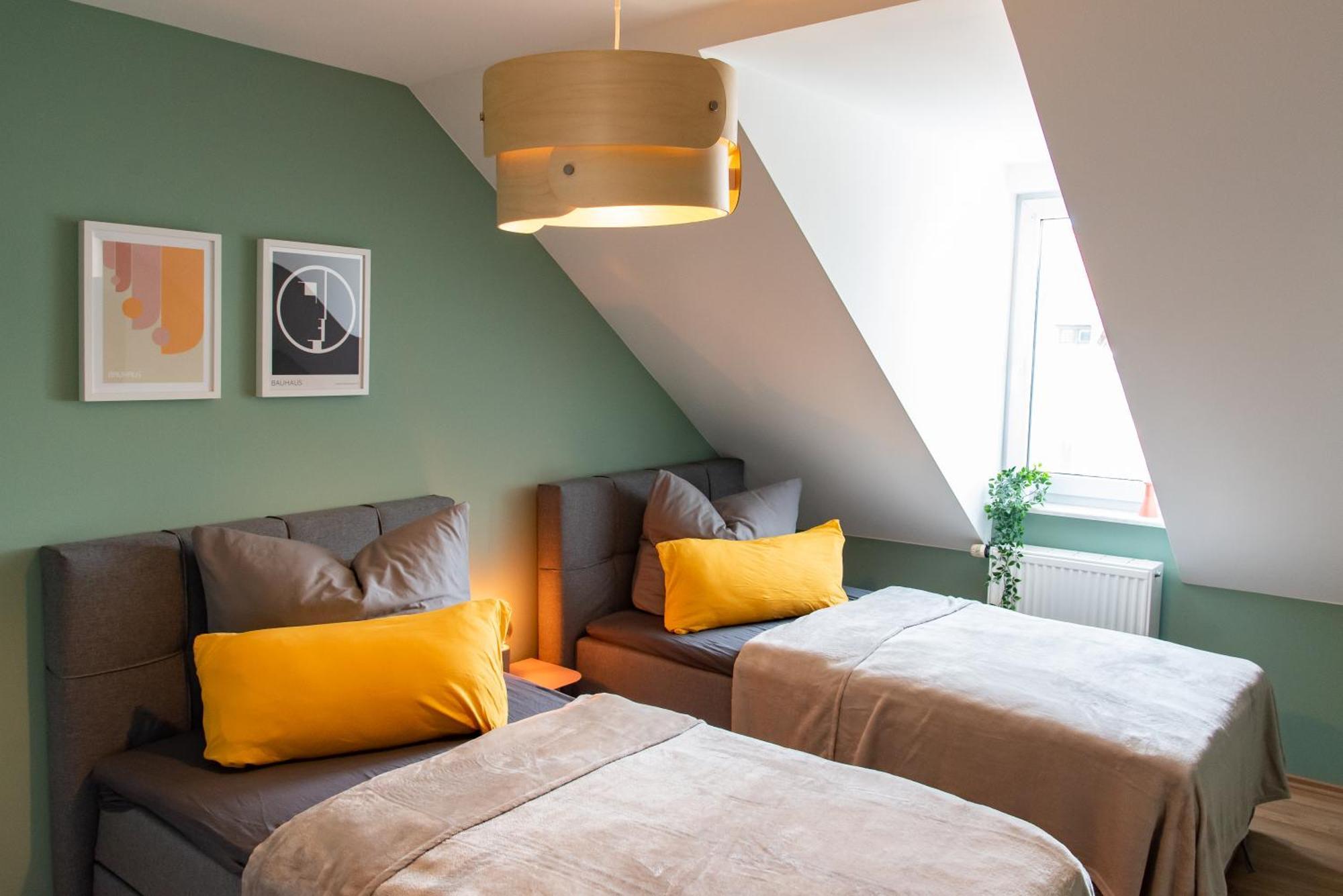 Bauhaus Apartment - Netflix, Nespresso, Zentral, Messe Chemnitz Luaran gambar